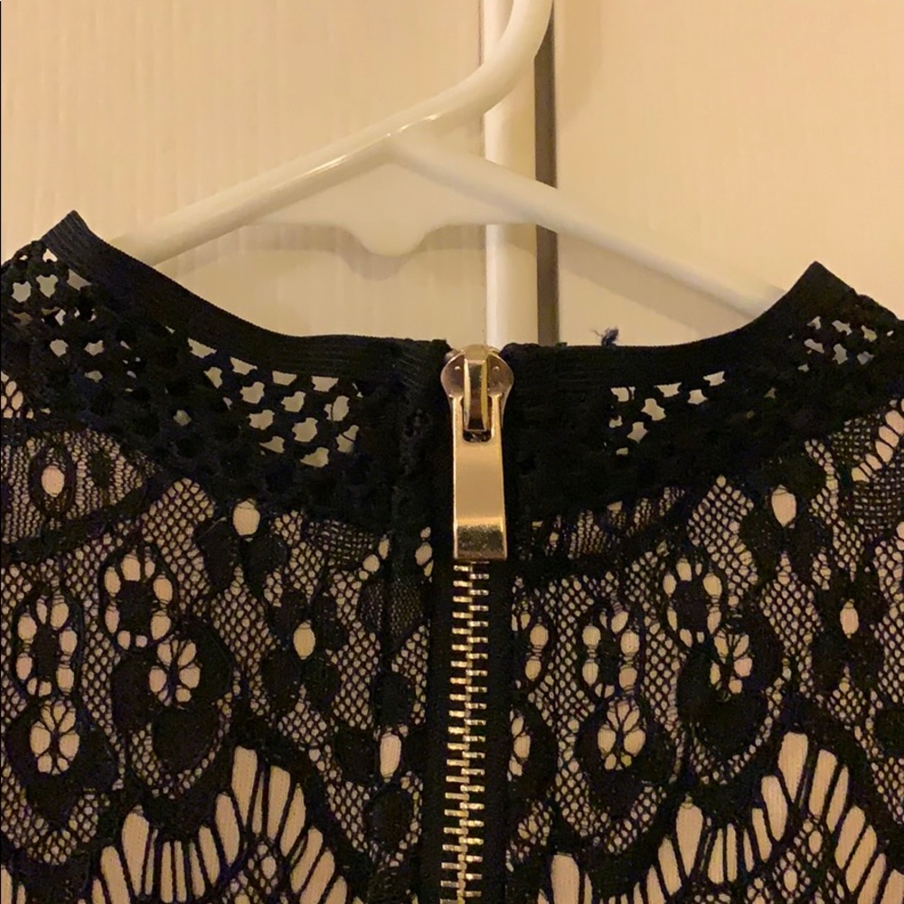 Black mesh and lace dressy jacket - Picture 8 of 8
